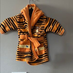 Orange and Black Tigger Striped Robe